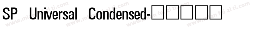 SP Universal Condensed字体转换